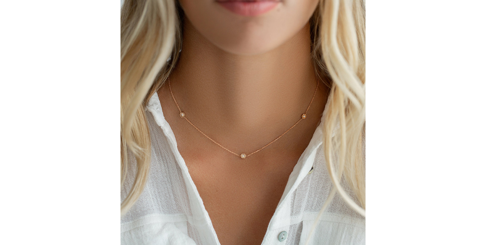 Náhrdelník s diamantmi EnchantHex