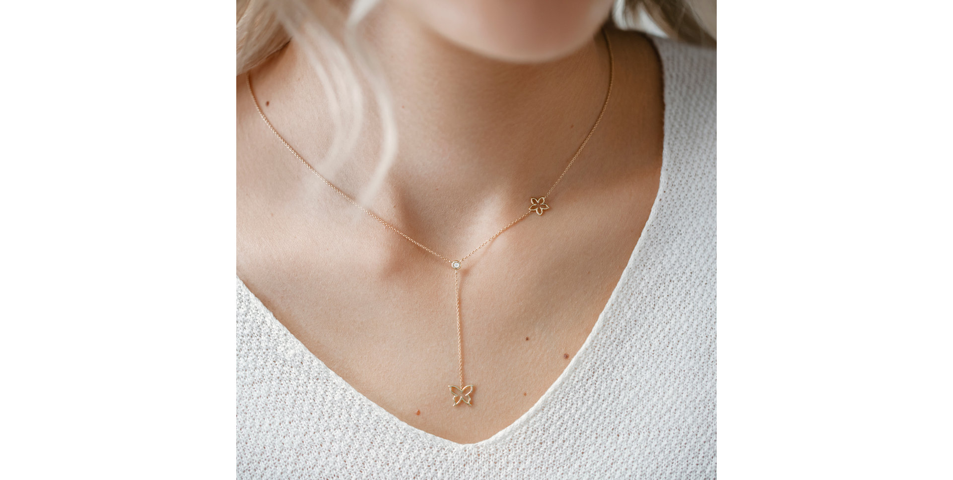 Náhrdelník s diamantom Touch of Spring