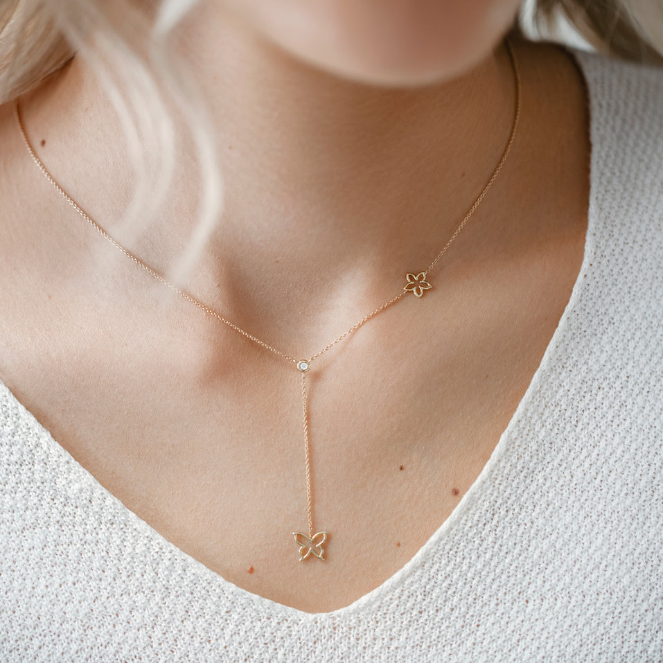 Náhrdelník s diamantom Touch of Spring