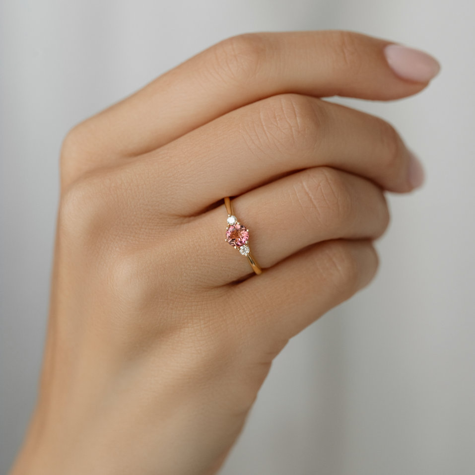 Prsteň s diamantmi a zafírom Midnight Serenity