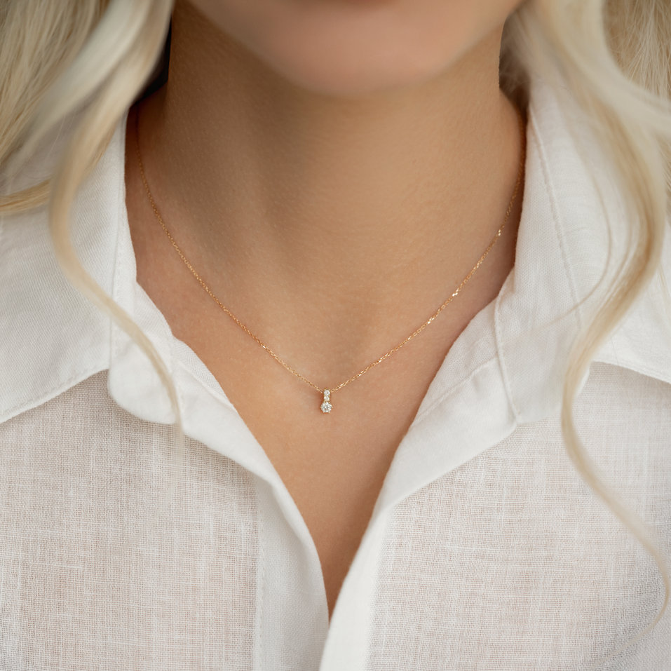 Náhrdelník s diamantmi Essential Glow