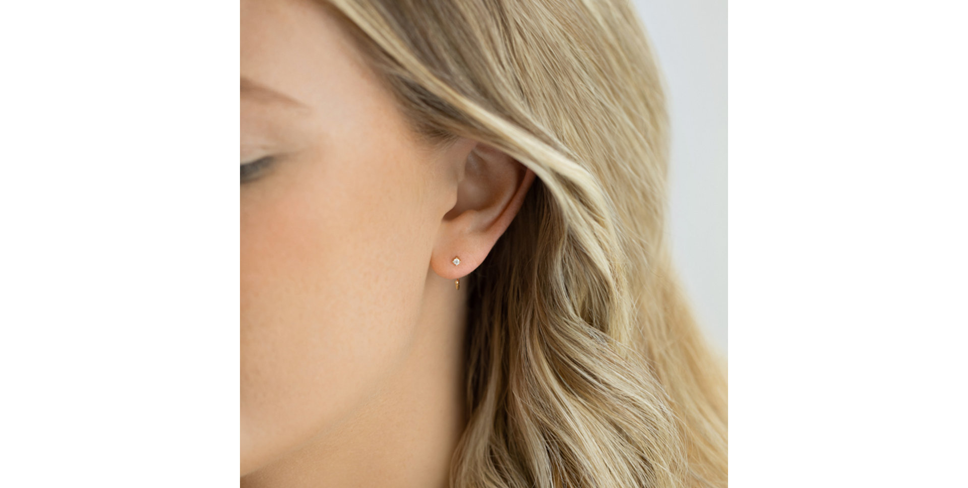 Náušnice s diamantom Tango