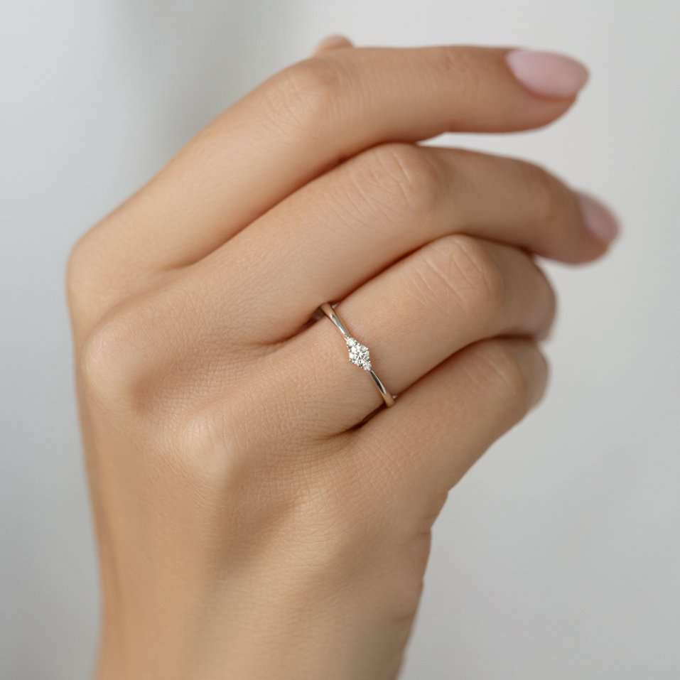 Prsteň s diamantmi Midnight Serenity