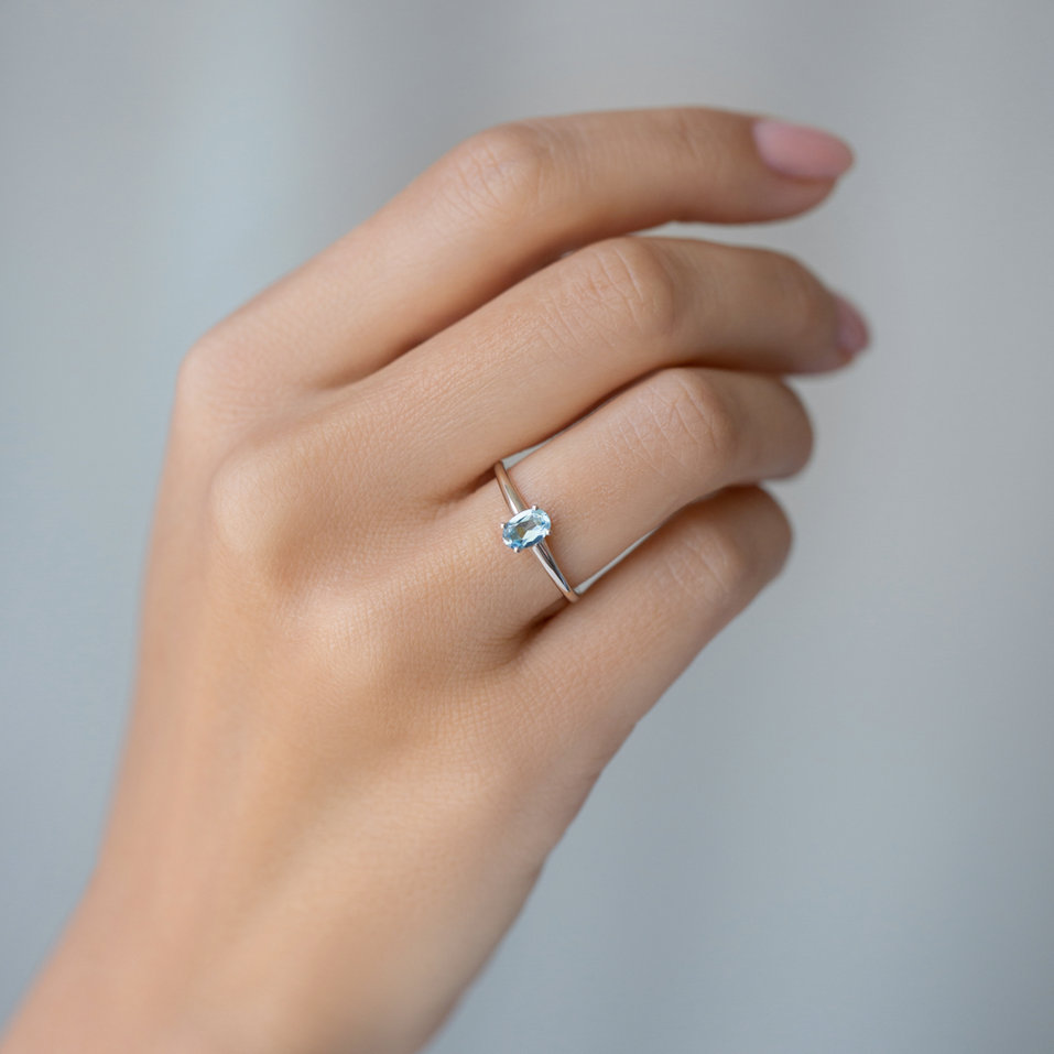 Prsteň s ametystom Mystic Light