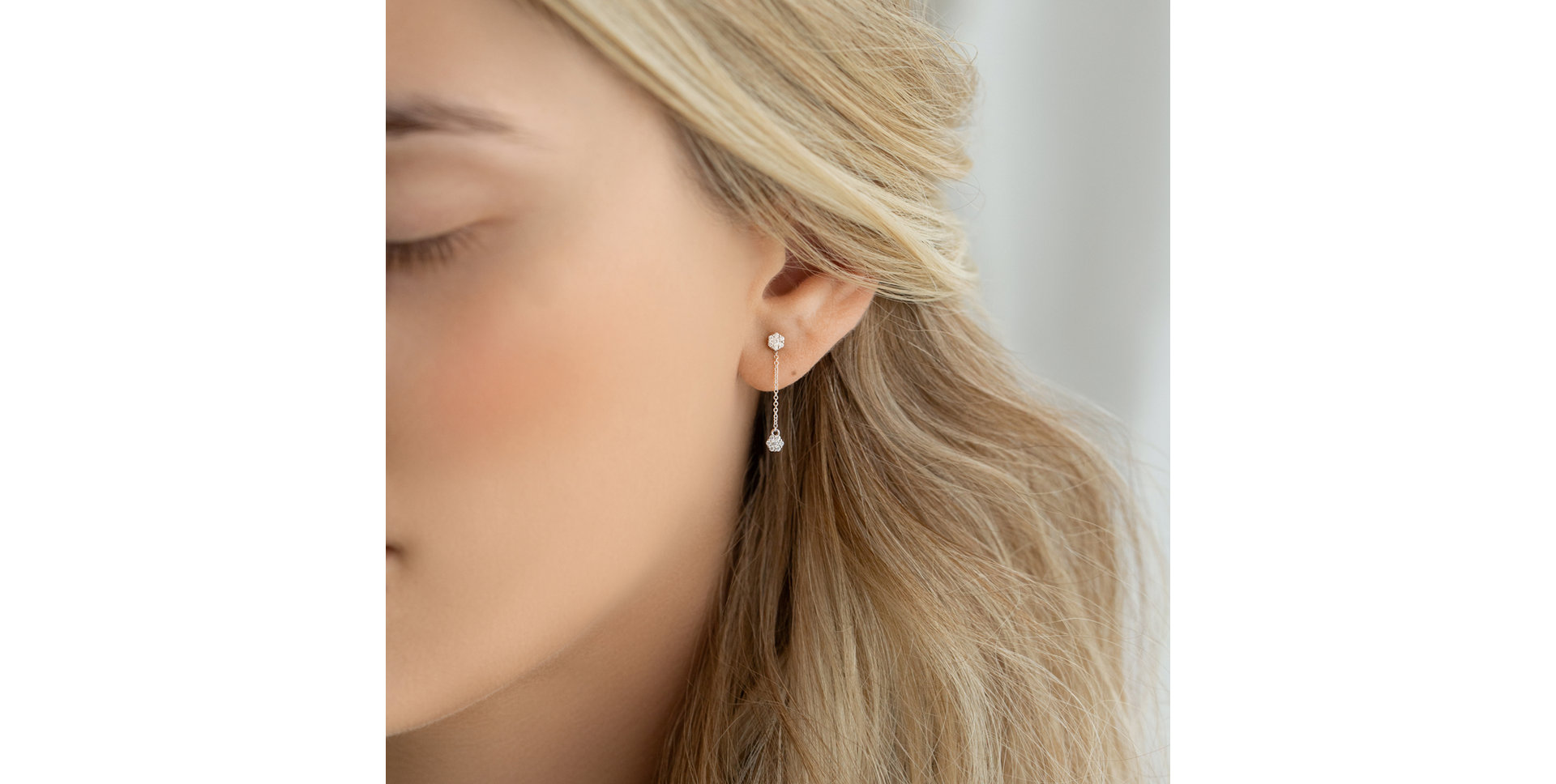 Náušnice s diamantmi Magic Drops