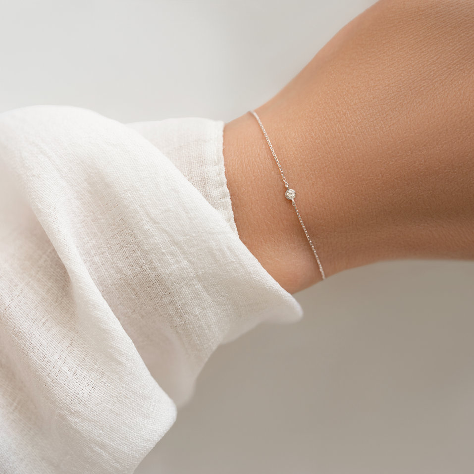 Náramok s diamantom Dot of Happiness