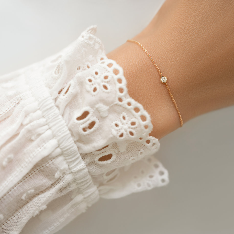 Náramok s diamantmi Dot of Happiness