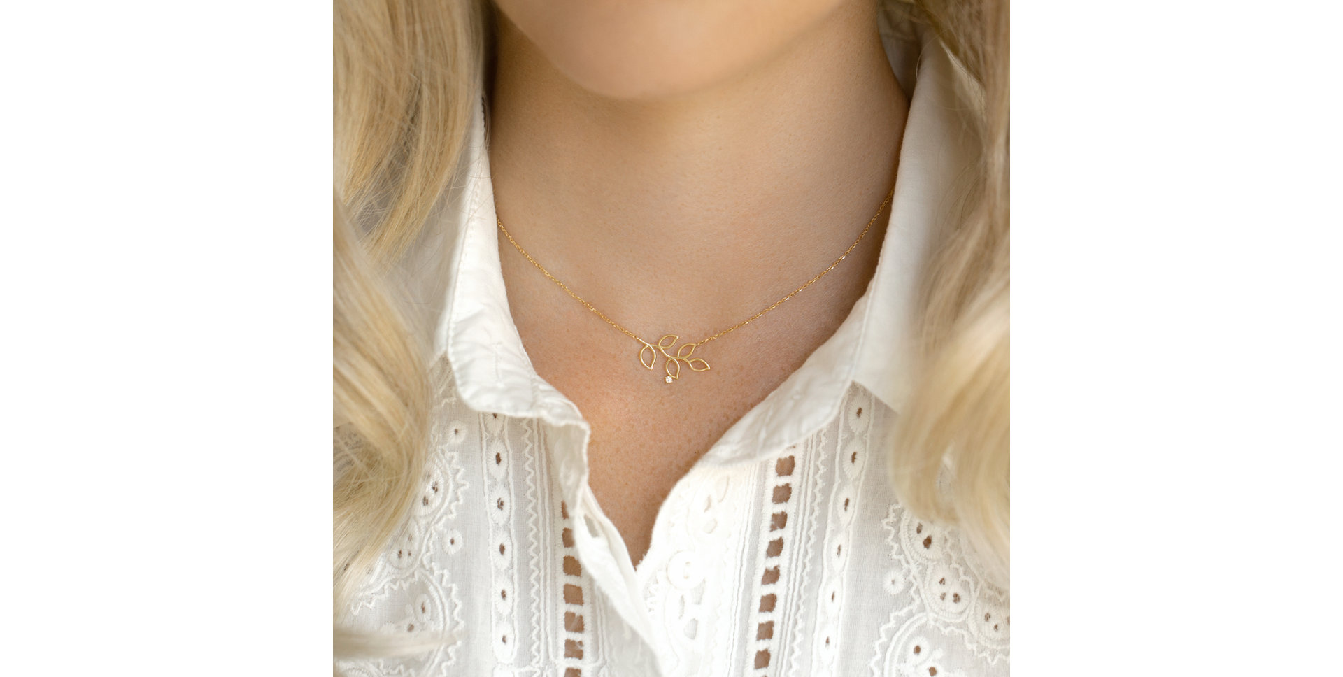 Náhrdelník s diamantom Nature Gift