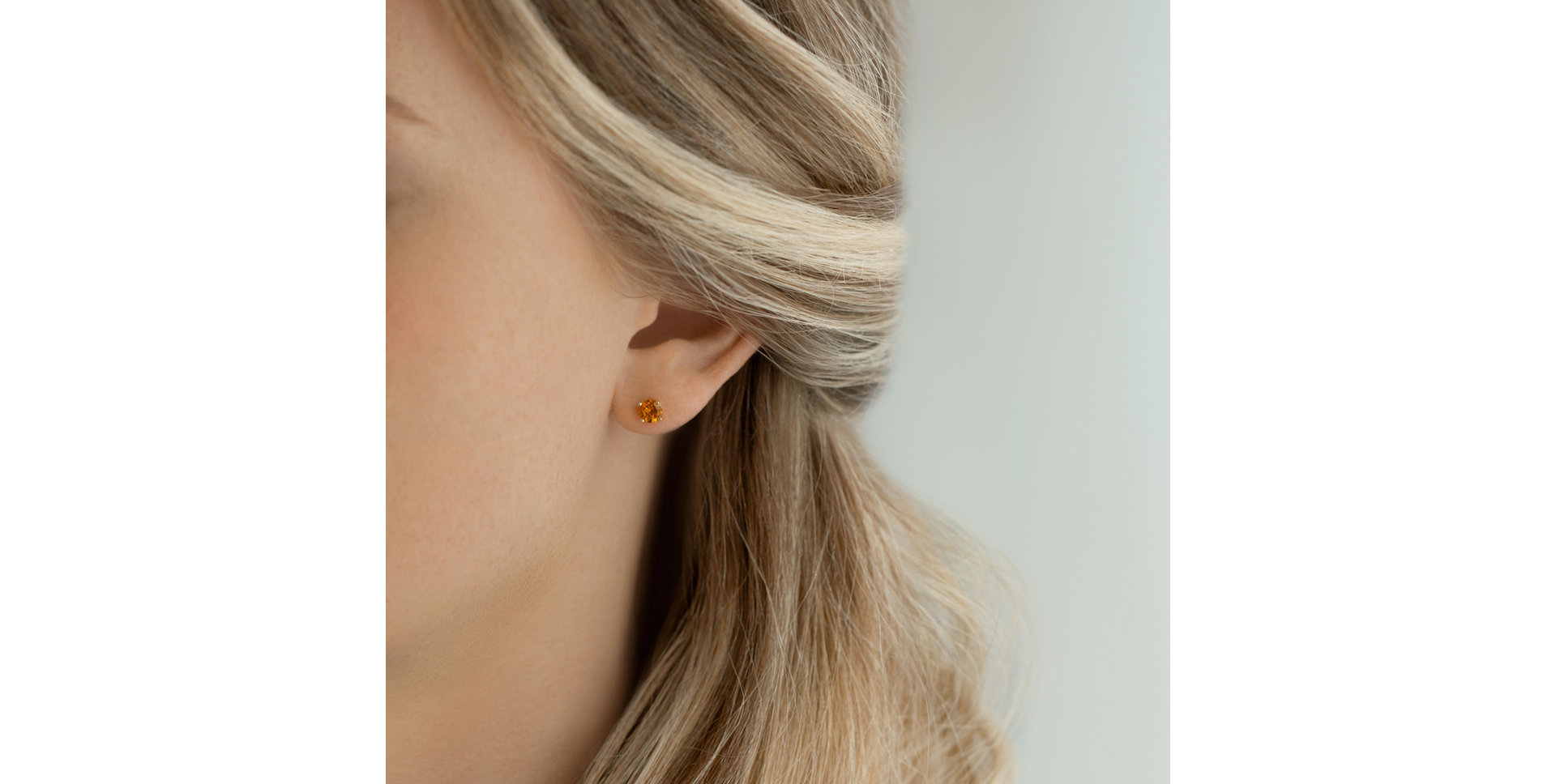 Náušnice s citrínom Pindots