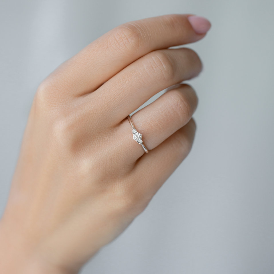 Prsteň s diamantmi Midnight Serenity