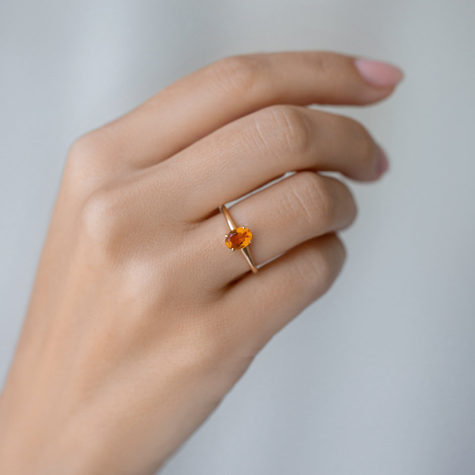 Prsteň s rhodolitom Mystic Light