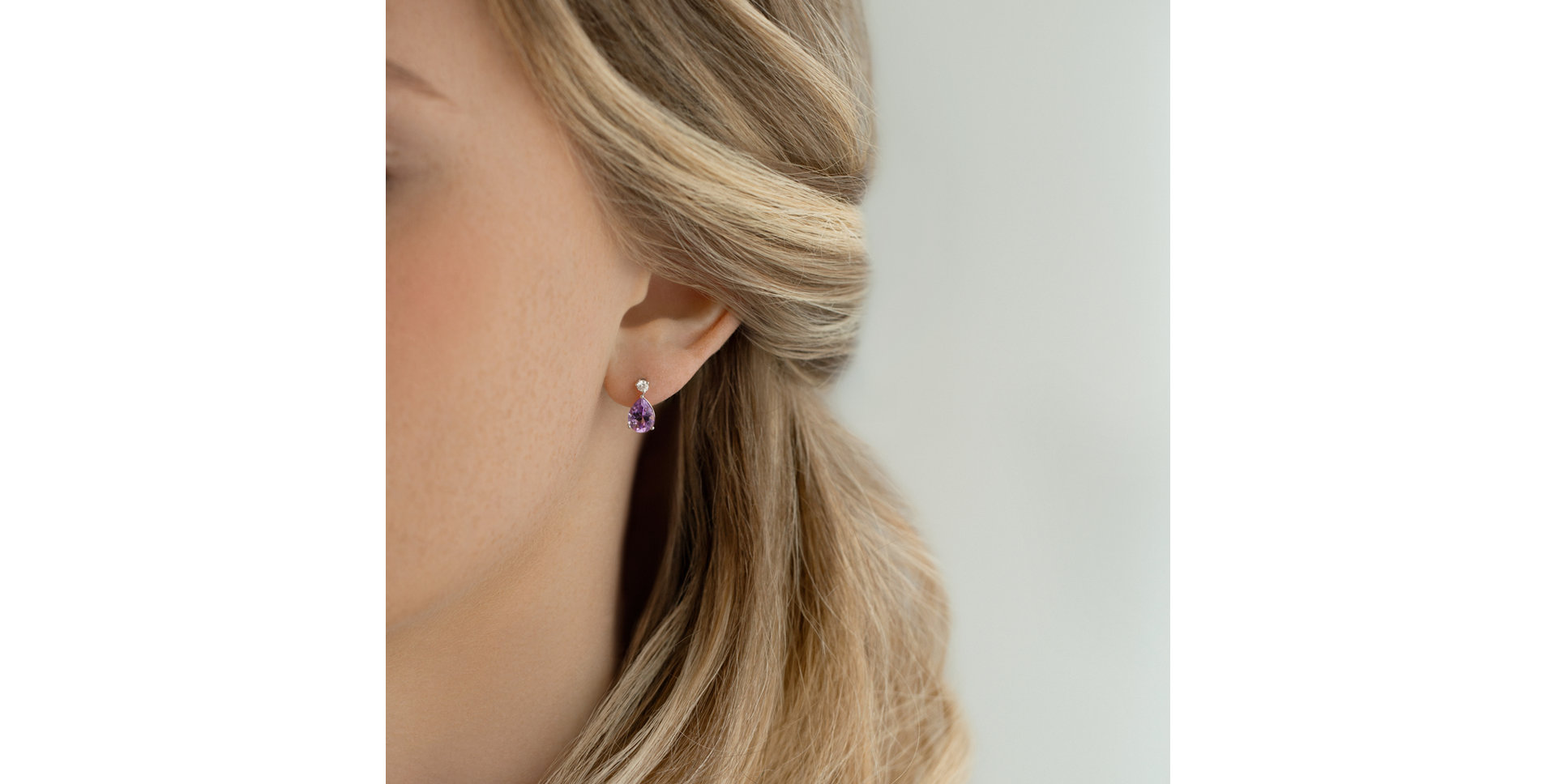 Náušnice s diamantmi a turmalínom Ismene