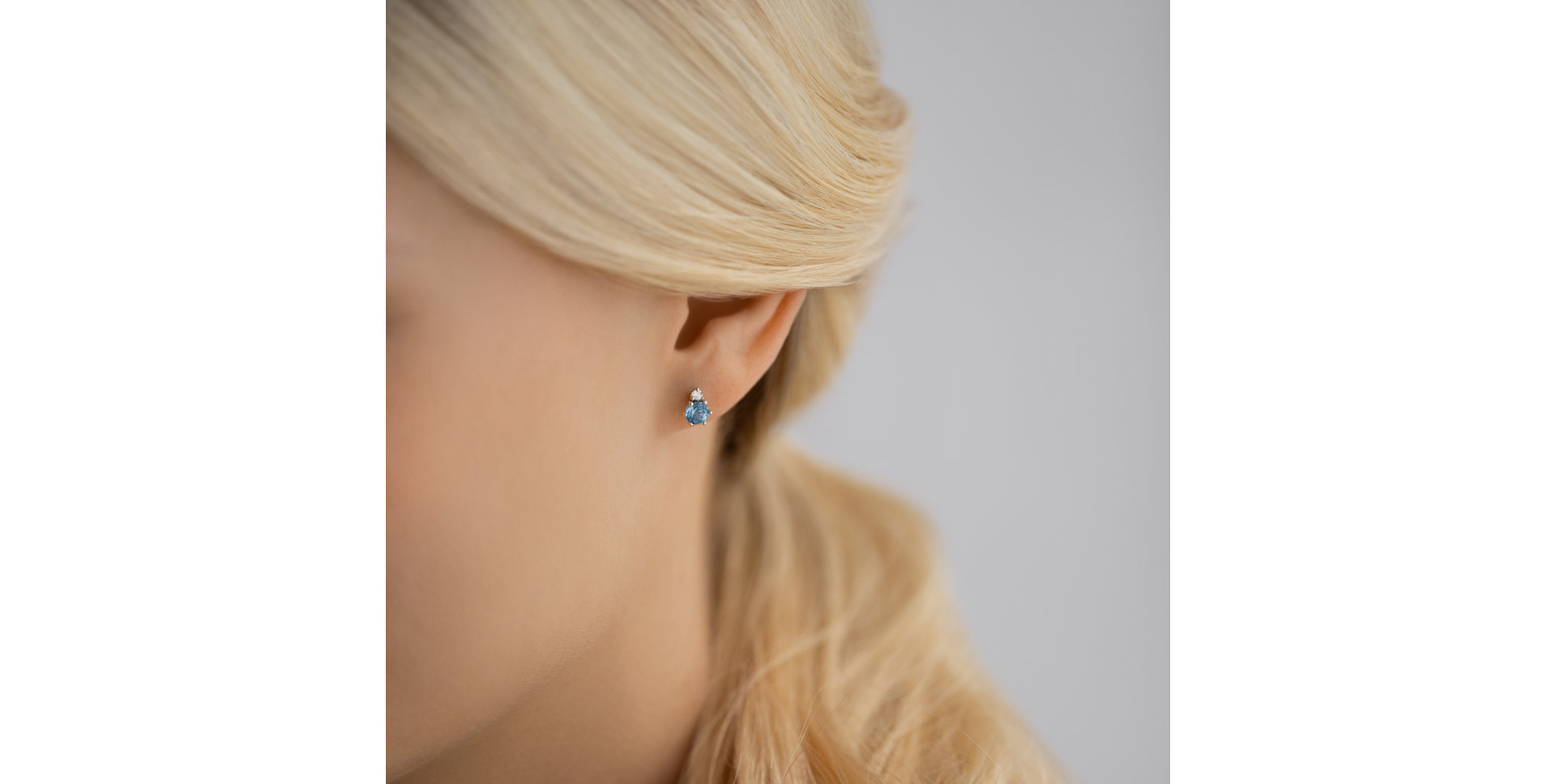 Náušnice s diamantom a smaragdom Midnight Serenity