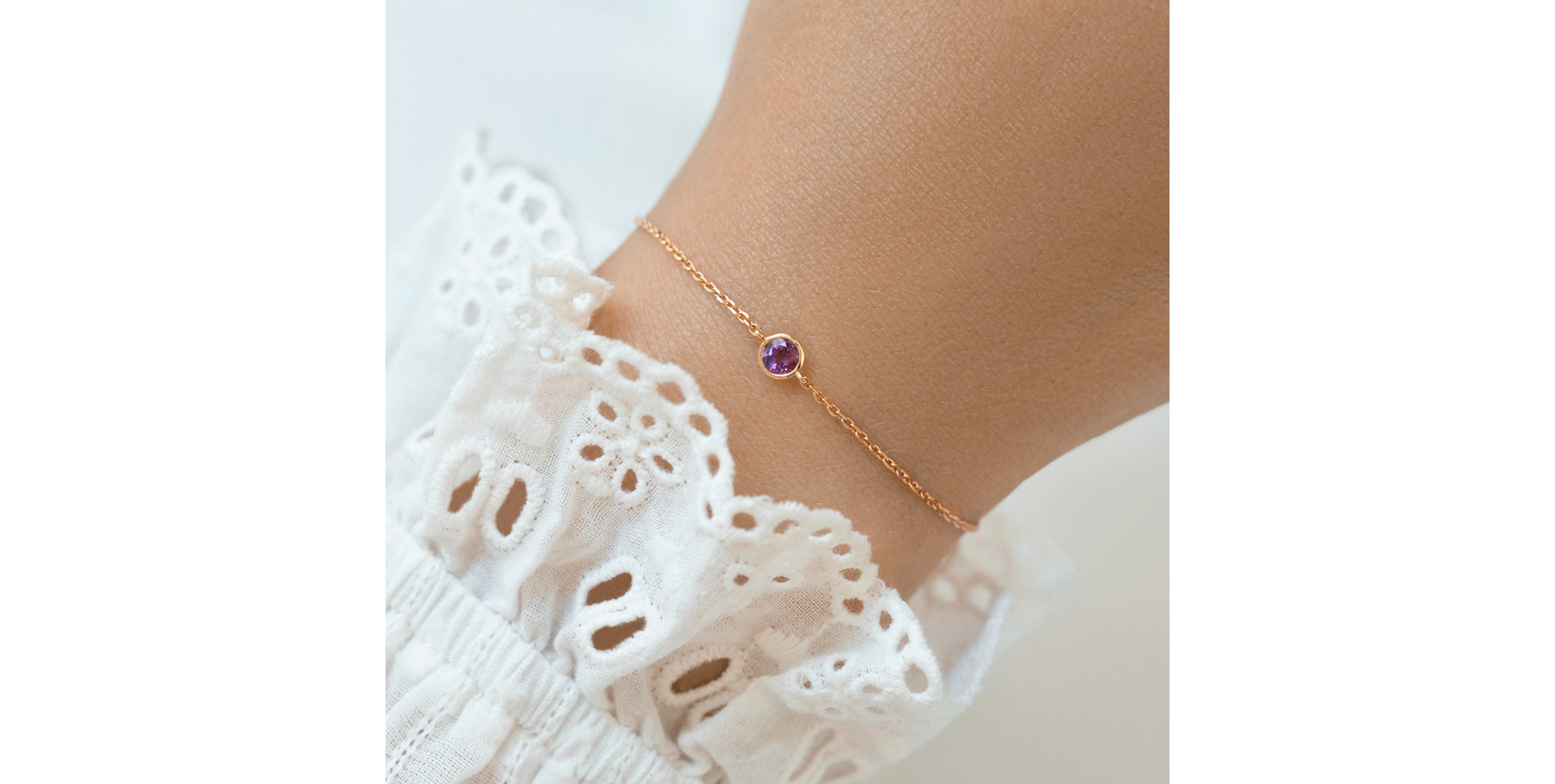 Náramok s rubínom Neon Dot