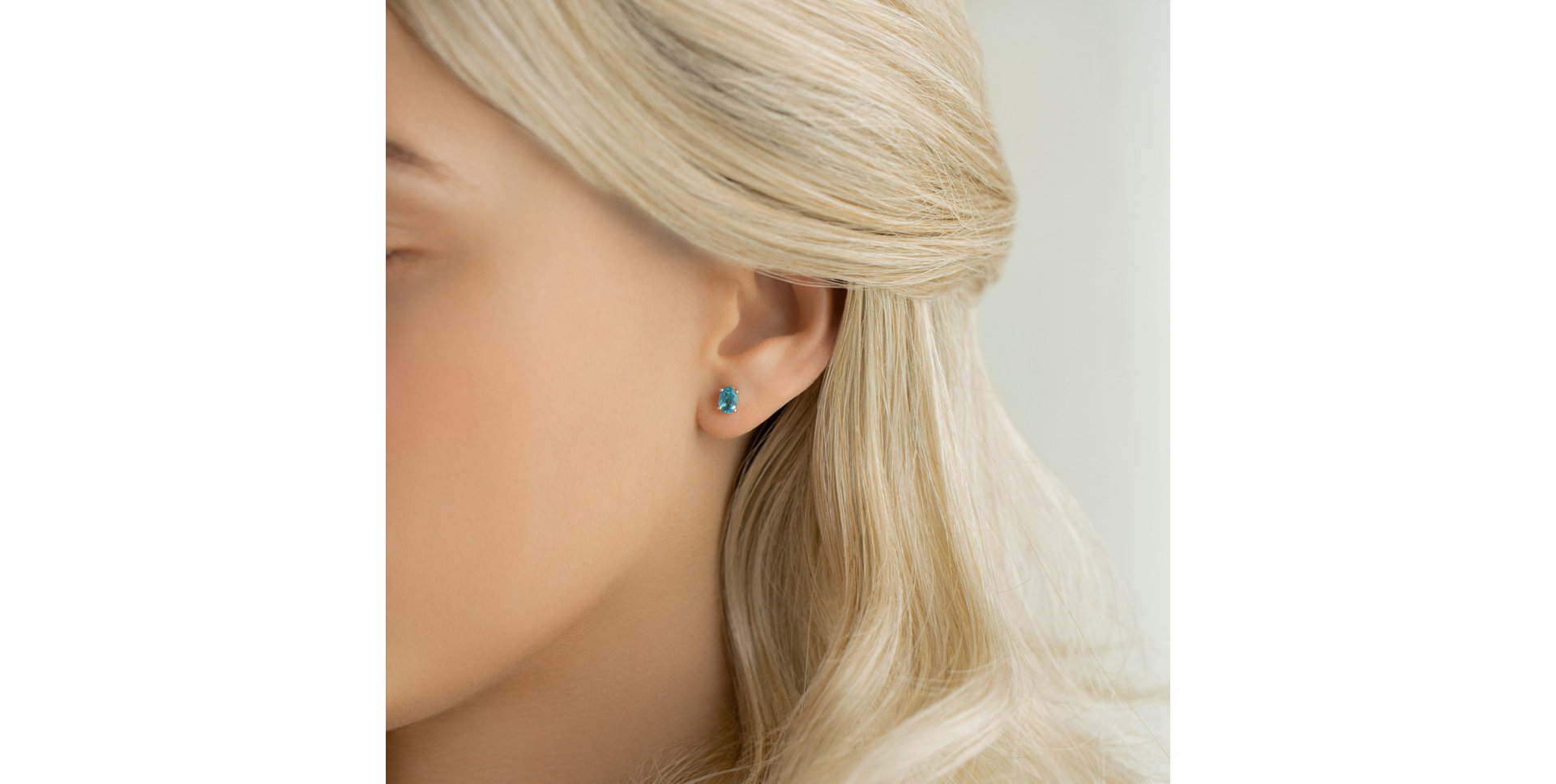 Náušnice so zafírom Mystic Light