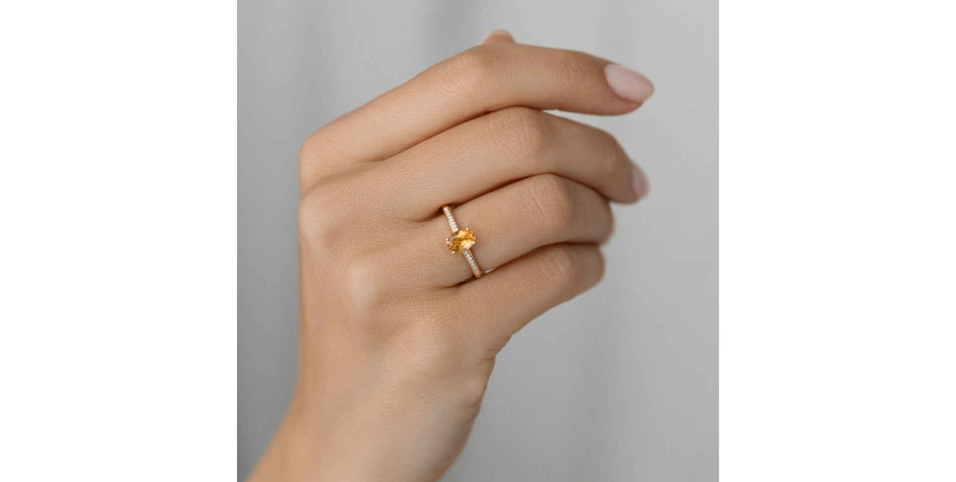 Prsteň s diamantmi a zafírom Lauriene