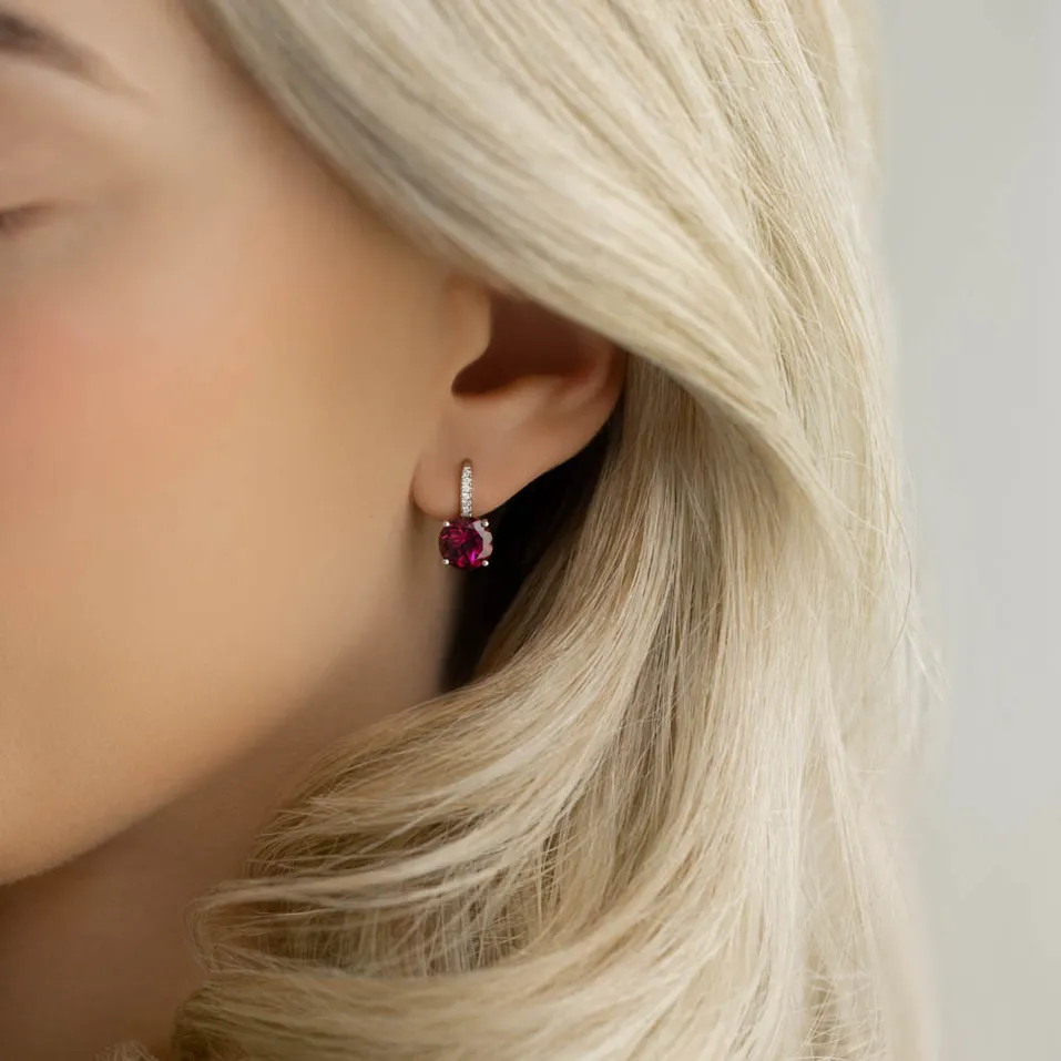 Náušnice s diamantmi a topásom Zorabelle