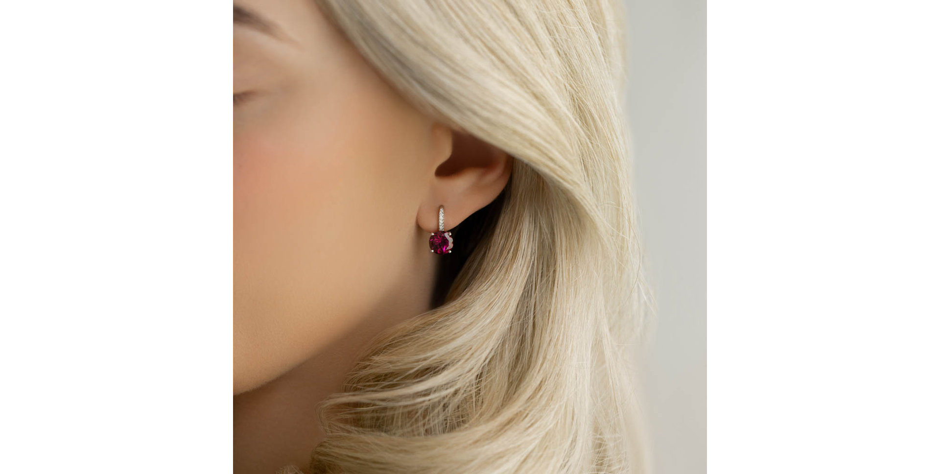 Náušnice s diamantmi a topásom Zorabelle