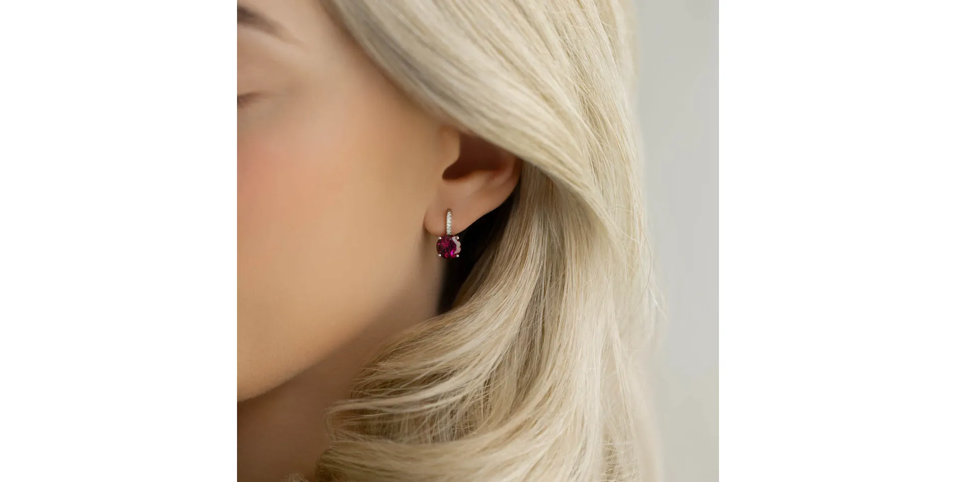 Náušnice s diamantmi a topásom Zorabelle