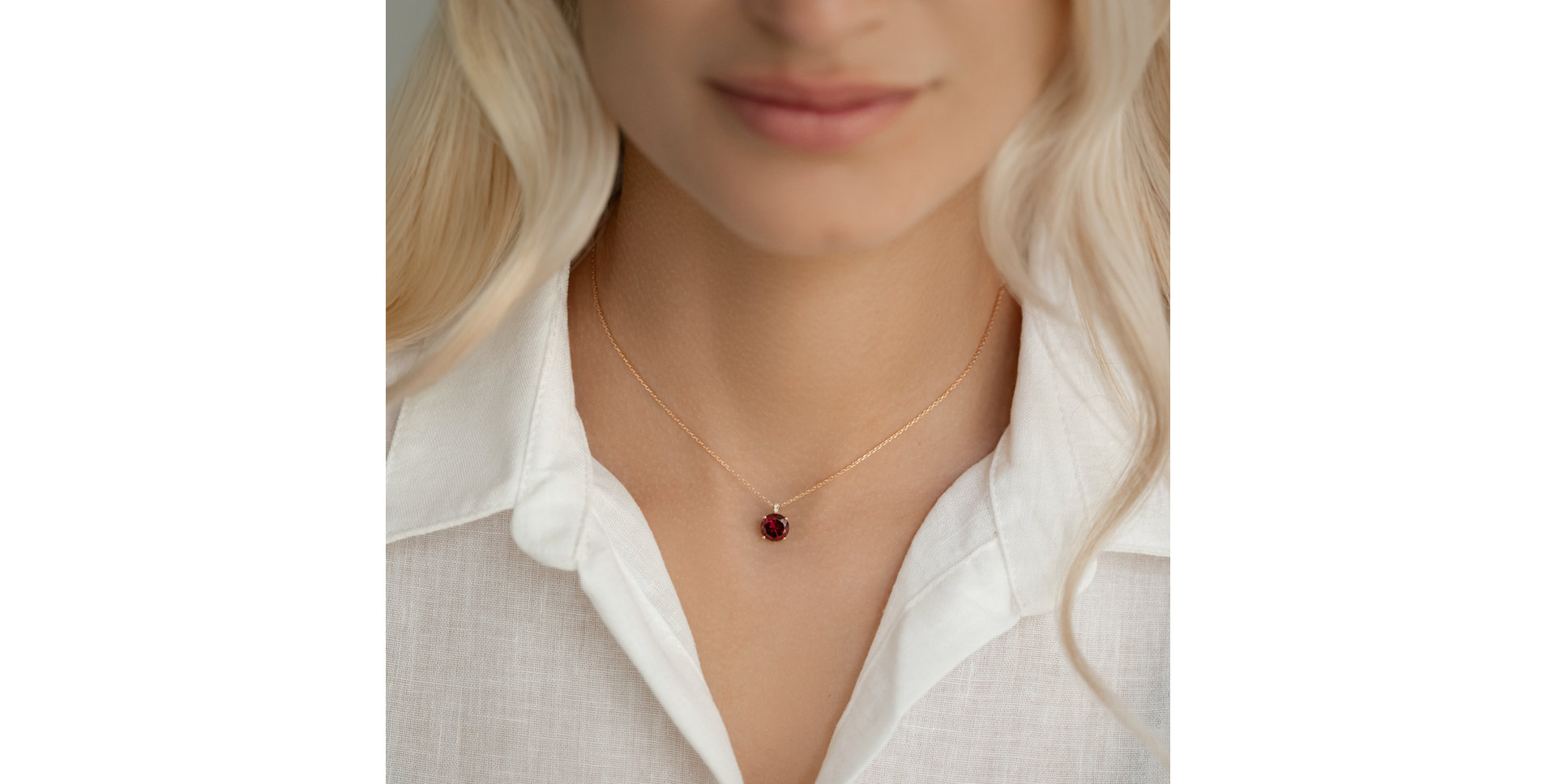 Náhrdelník s diamantmi a peridotom Zorabelle