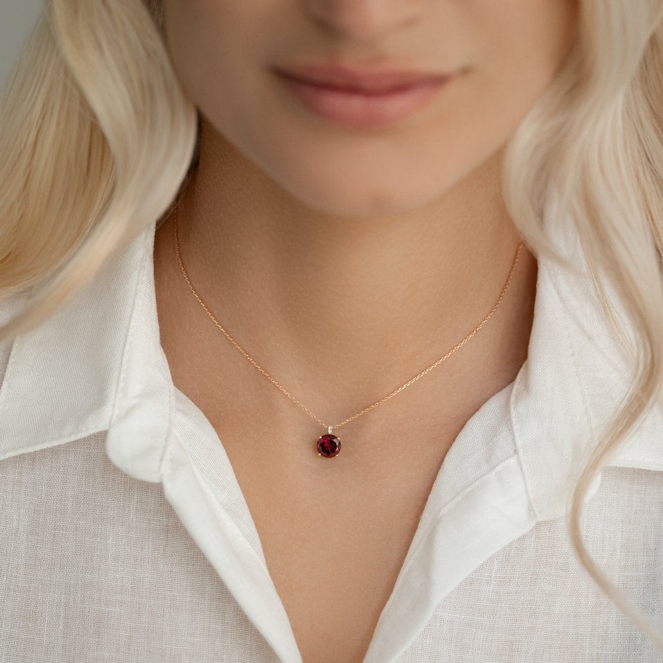 Náhrdelník s diamantmi a peridotom Zorabelle