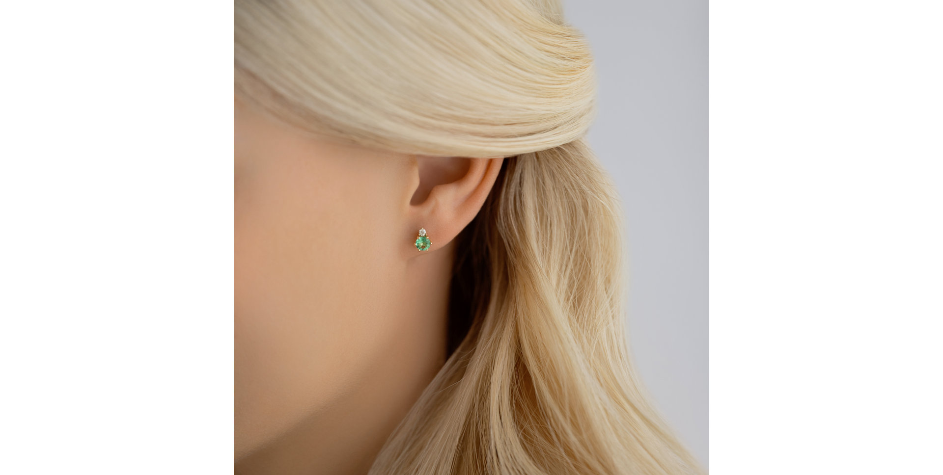 Náušnice s diamantom a topsásom Midnight Serenity