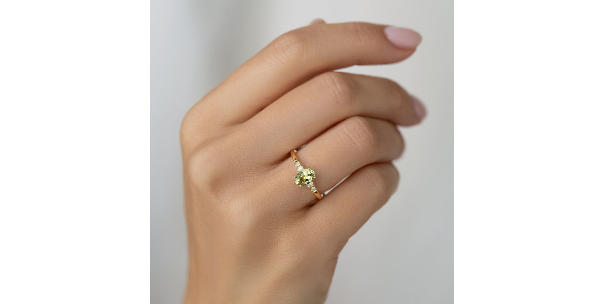 Prsteň s diamantmi a citrínom Melisandra