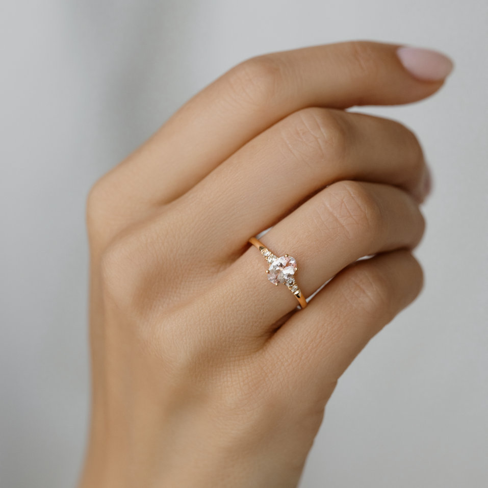 Prsteň s diamantmi a citrínom Melisandra