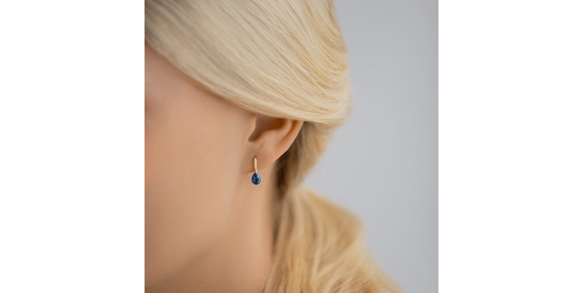 Náušnice s diamantmi a rhodoliltom Lauriene