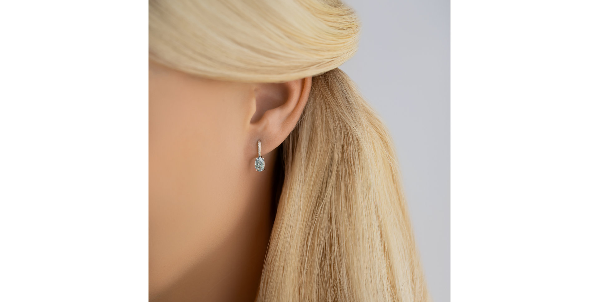 Náušnice s diamantmi a topásom Lauriene