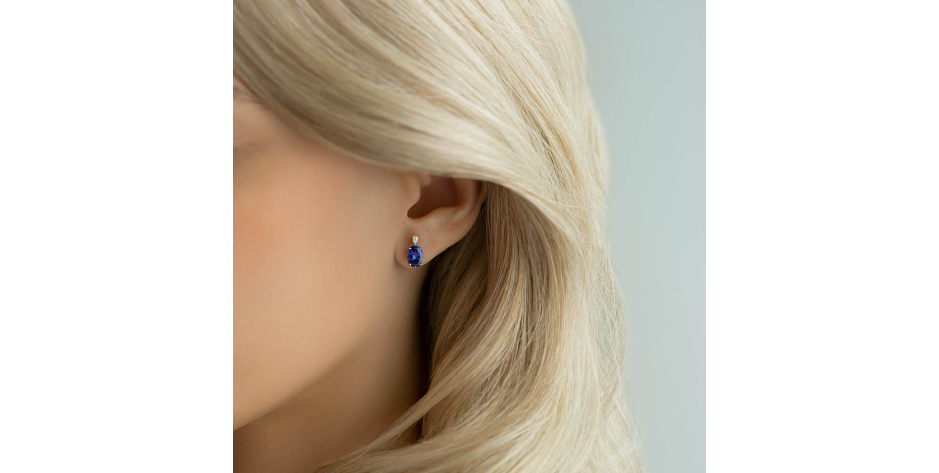 Náušnice s diamantom a citrínom Annelise