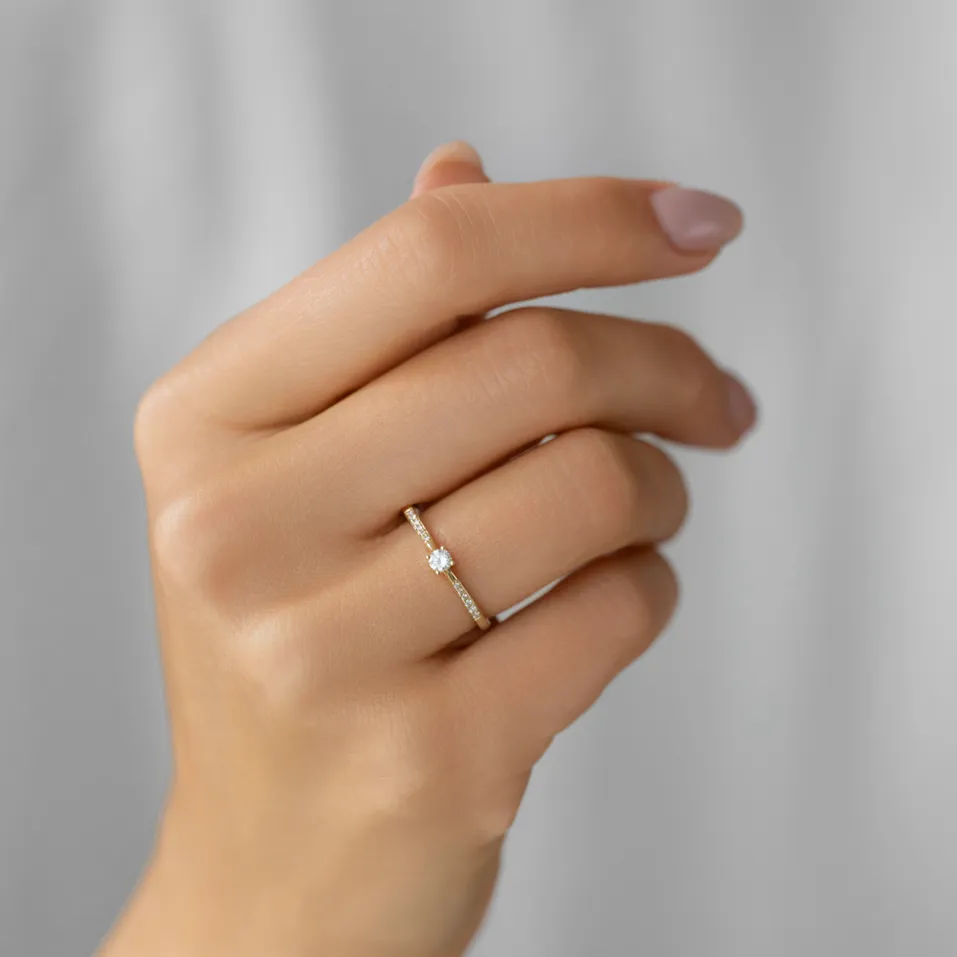 Prsteň s diamantmi Pure Love