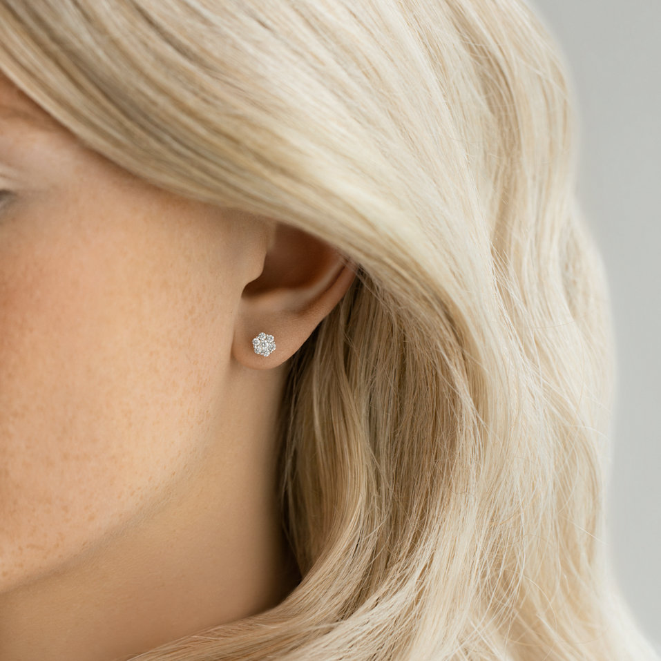 Náušnice s diamantmi Shiny Constellation