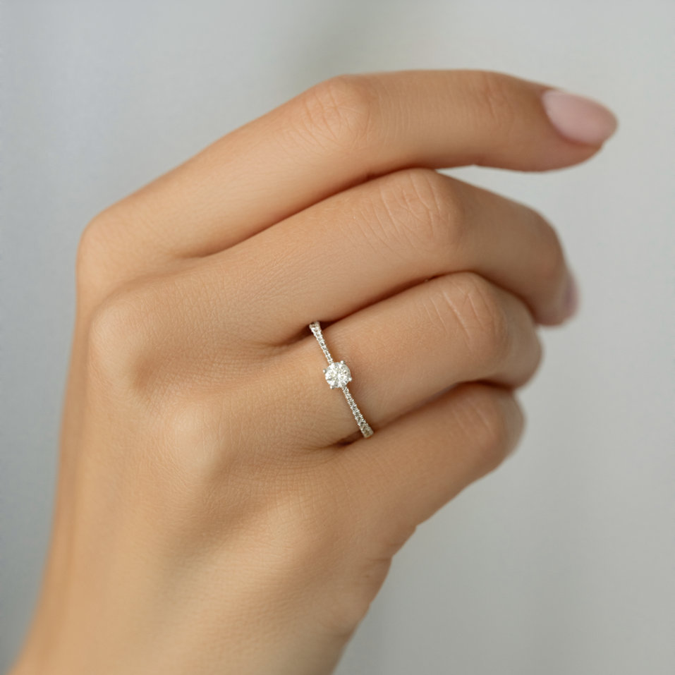 Prsteň s diamantmi Glittery Love