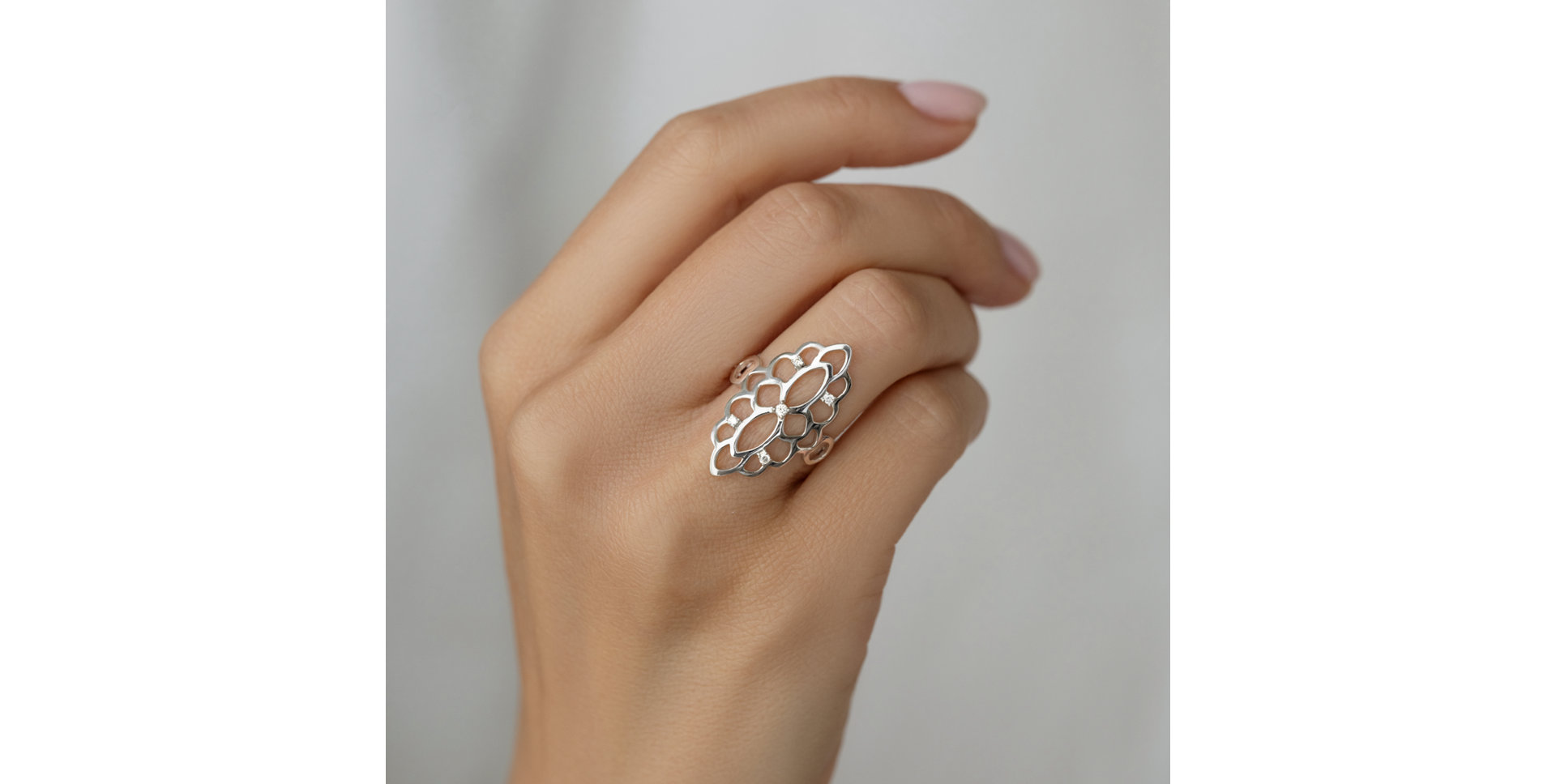 Prsteň s diamantmi Folk Heritage