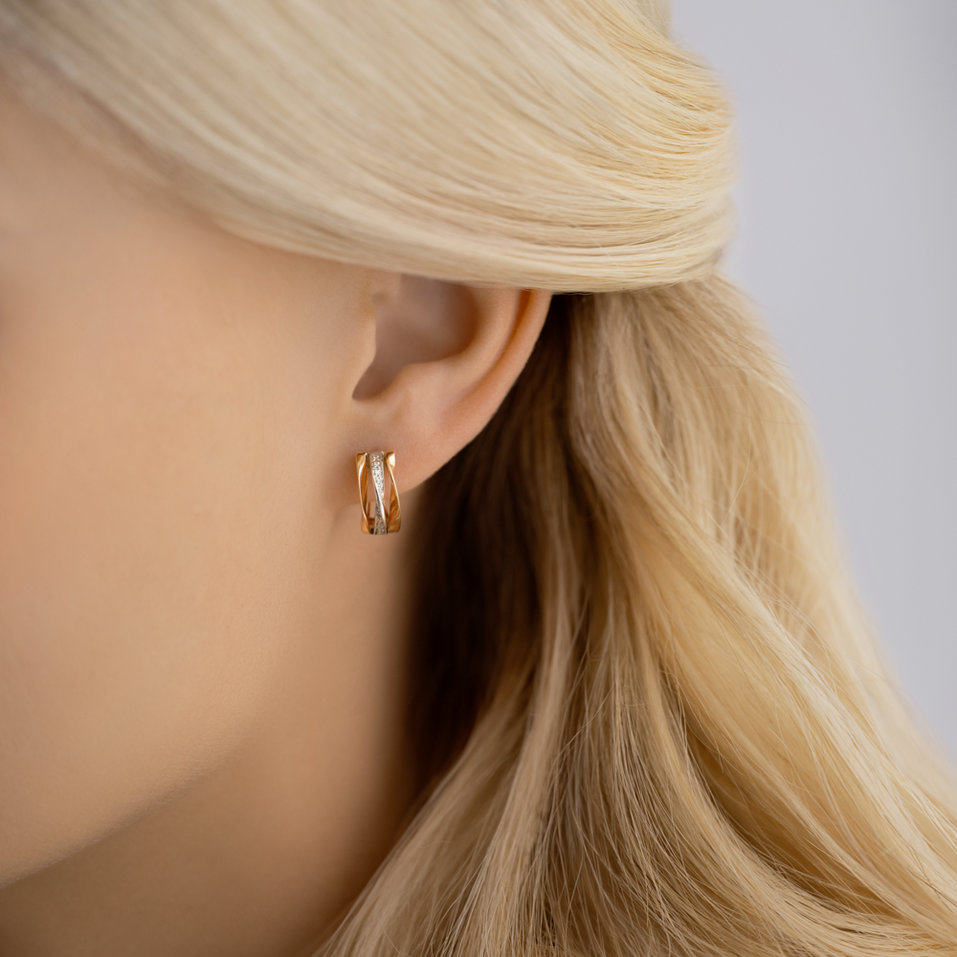 Náušnice s diamantmi True Elegance