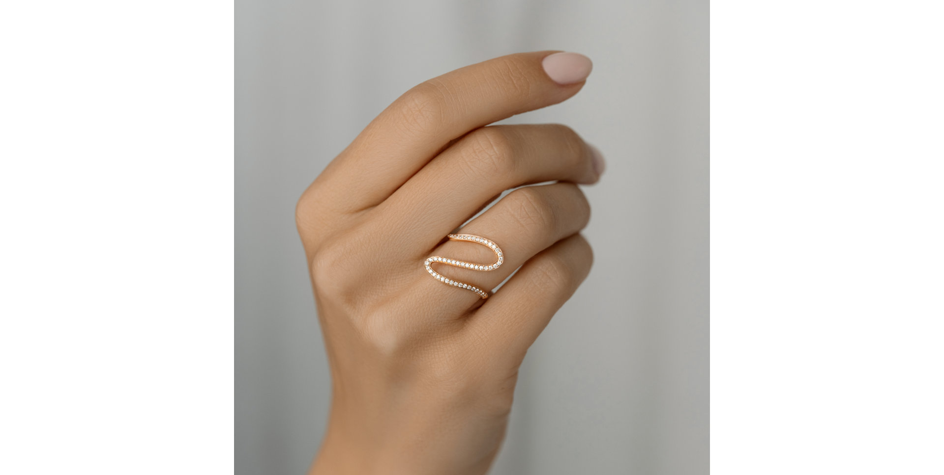 Prsteň s diamantmi Simple