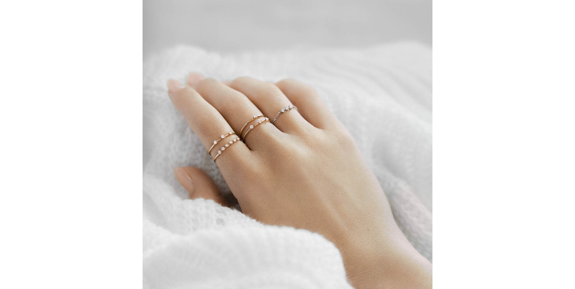 Prsteň s diamantmi Woogie