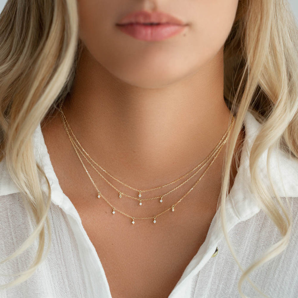 Náhrdelník s diamantmi Rumba