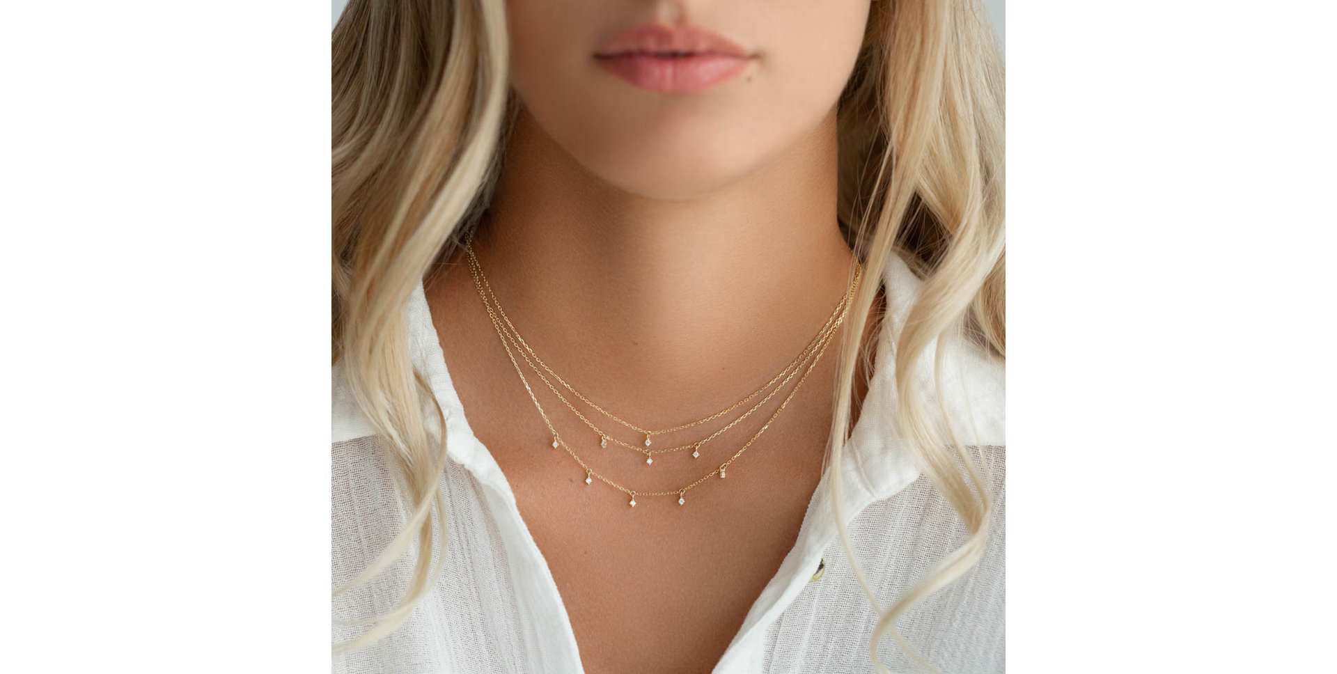 Náhrdelník s diamantmi Rumba