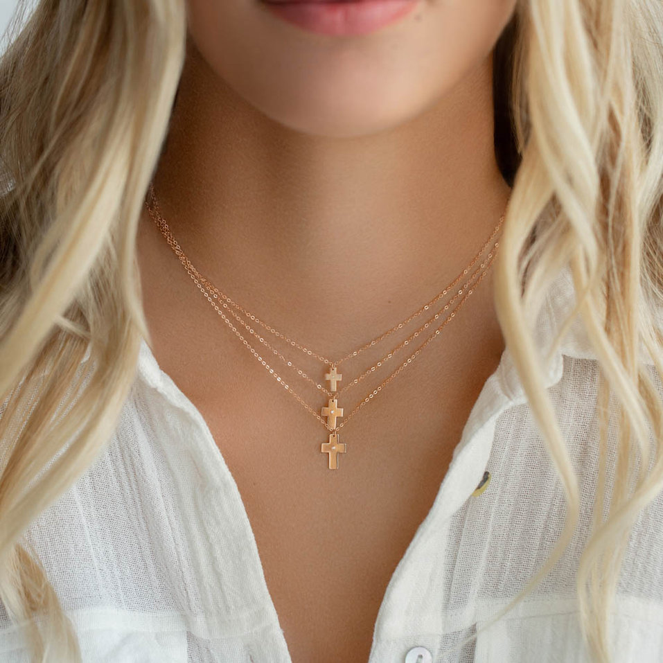 Náhrdelník s diamantom Cross of Confession