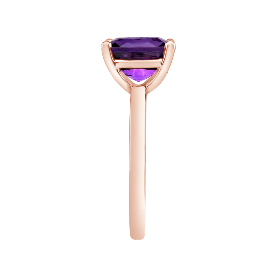 Prsteň s ametystom brazil Bonbon