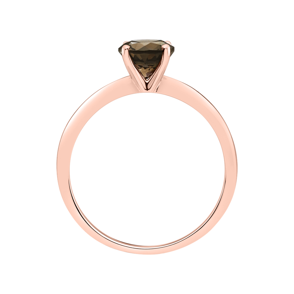 Prsteň so smoky quartzom Bonbon
