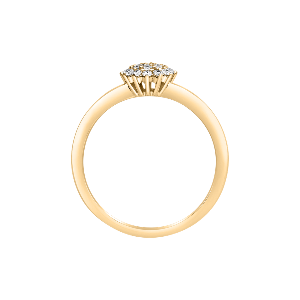 Prsteň s diamantmi Midnight Sun