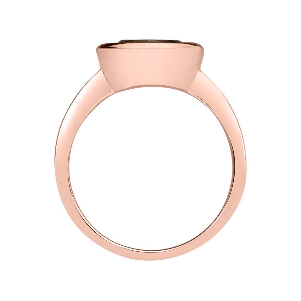 Prsteň so smoky quartzom Bonbon