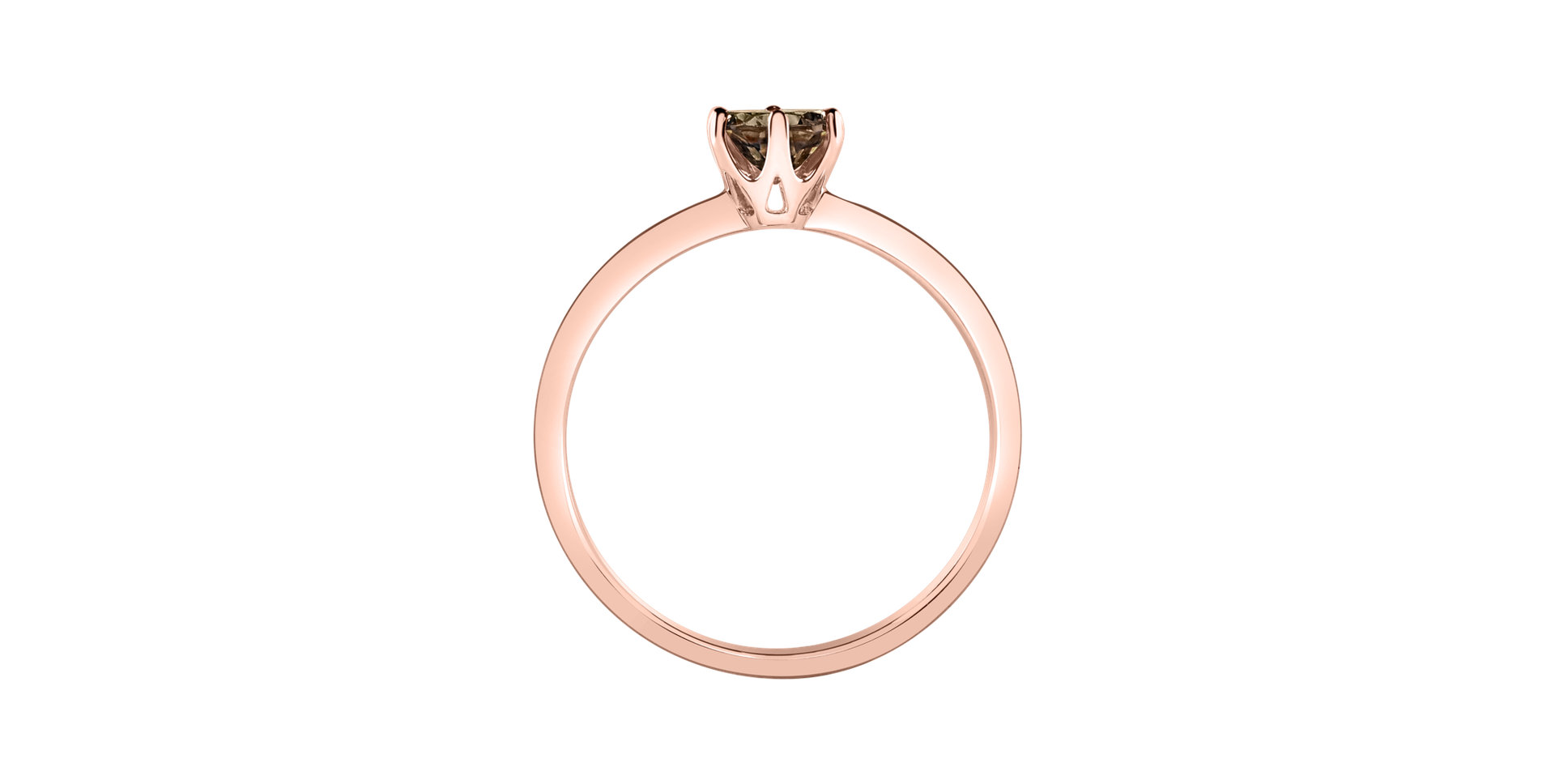 Prsteň so smoky quartzom Bonbon