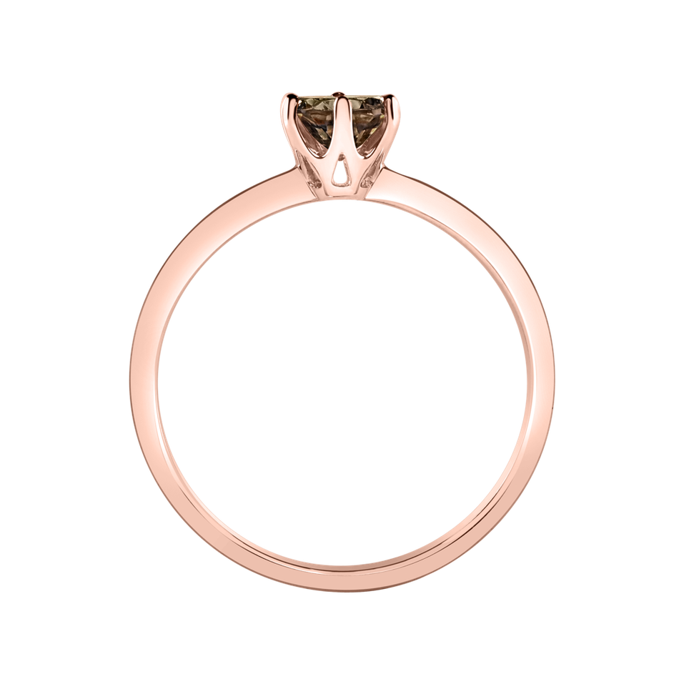Prsteň so smoky quartzom Bonbon