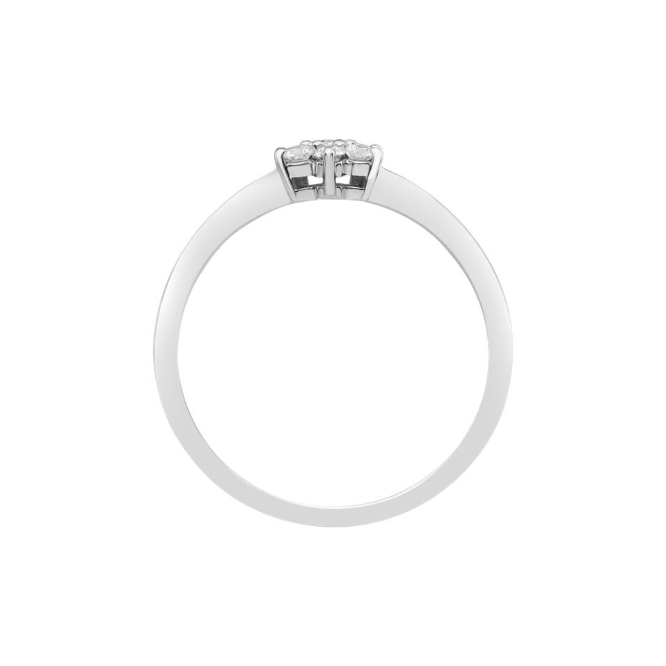 Prsteň s diamantmi Winter Star