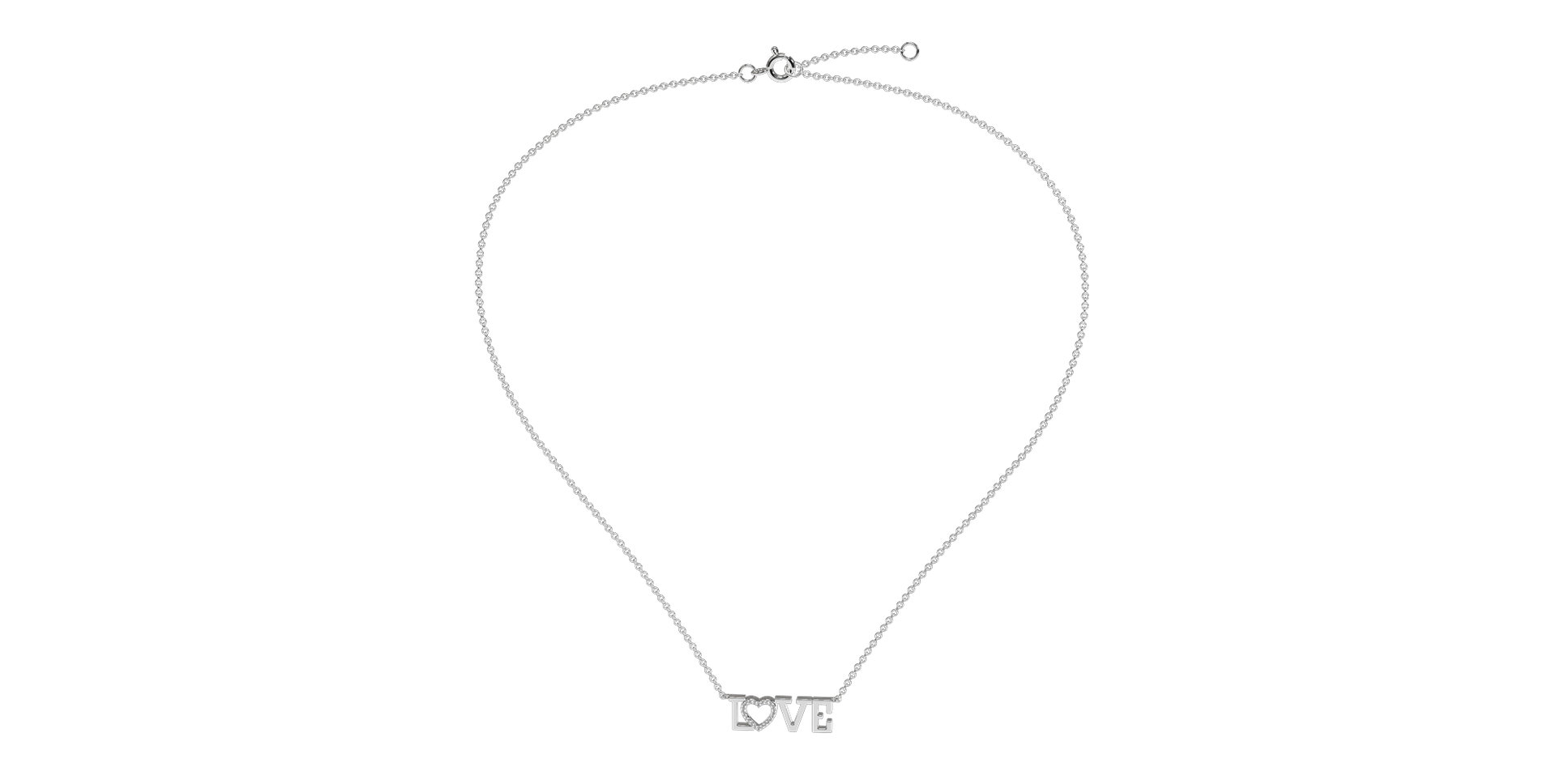 Náhrdelník s diamantmi Shimmer Love
