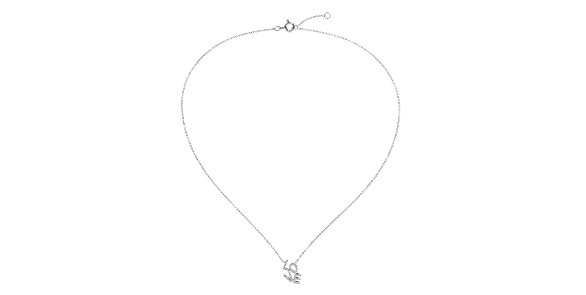 Náhrdelník s diamantmi Sparkling Love